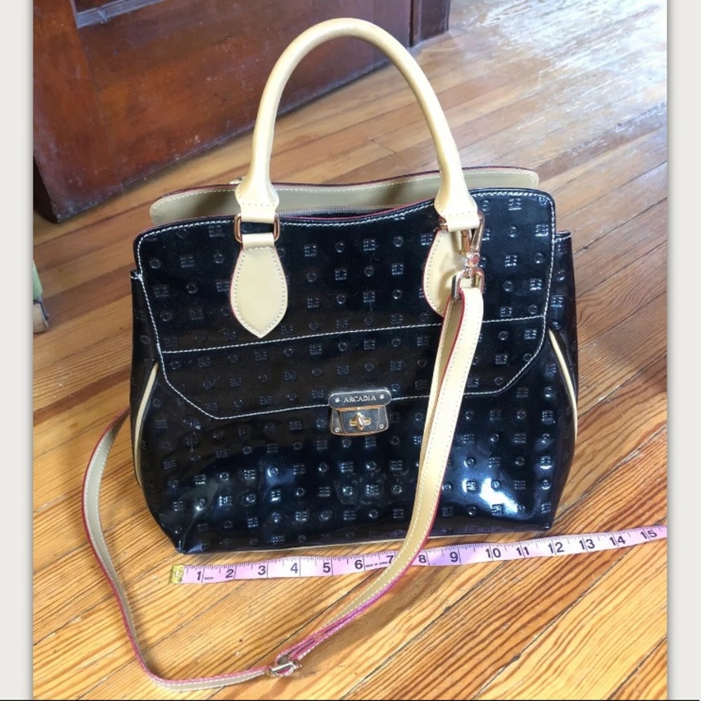 Arcadia Purse Handbag Tote Black